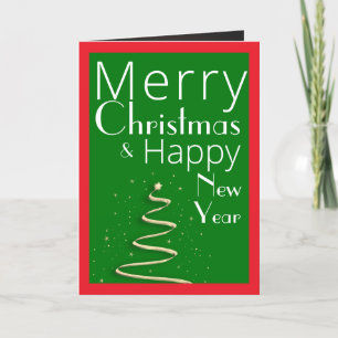 One Full Bleed Single Photo Merry Christmas Card