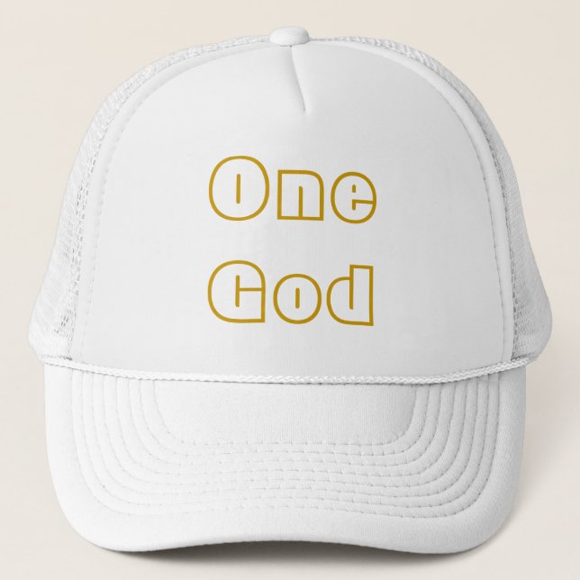 One God Trucker Hat (Front)