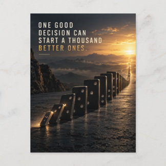 One Good Decision Announcement Postcard