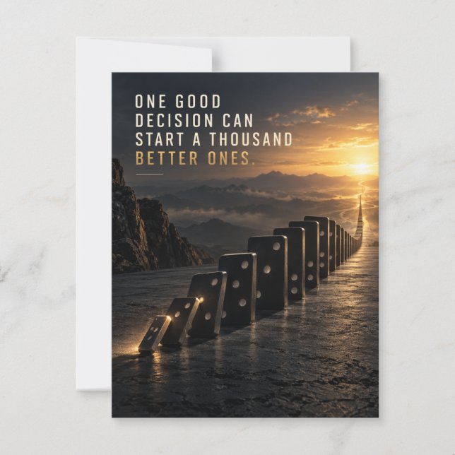 One Good Decision Invitation (Front)