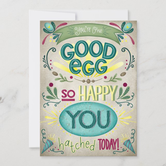One Good Egg Birthday Card (Front)