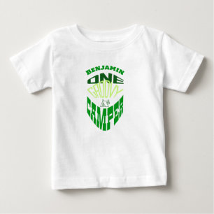 One groovy camper, personalise with name camping baby T-Shirt