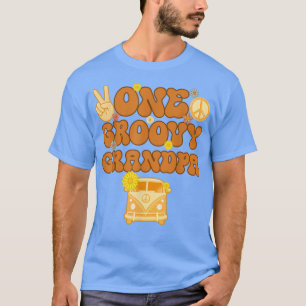 One Groovy Grandpa Retro Mum Hippie Birthday 70s F T-Shirt