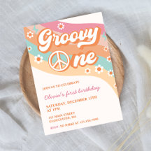 One Groovy Retro Daisy 1st Birthday Party