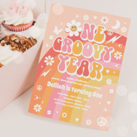 One Groovy Year Peace Love Party Rainbow Birthday