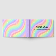 One Groovy Year Retro Pastel Rainbow 1st Birthday