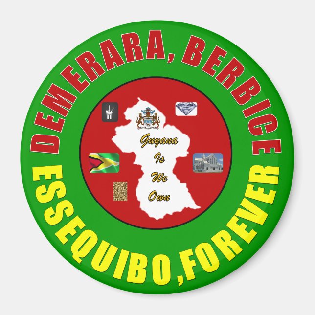 One Guyana Magnet (Front)