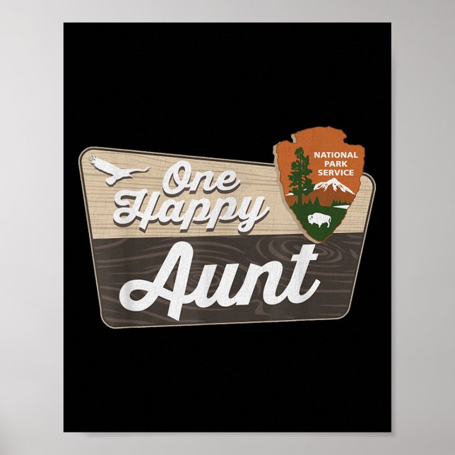 One Happy Aunt Camper Matching Birthday Decoration (Front)