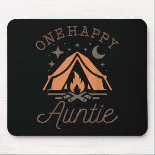 One happy auntie camper 1st birthday camping mouse pad
