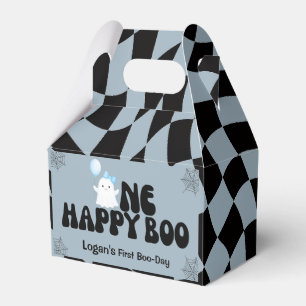 One Happy Boo Blue Boy 1st Birthday Party  Favour Box