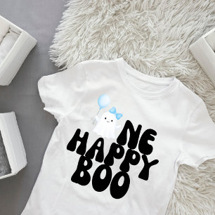 One Happy Boo Boy 1st Birthday Party  Baby T-Shirt