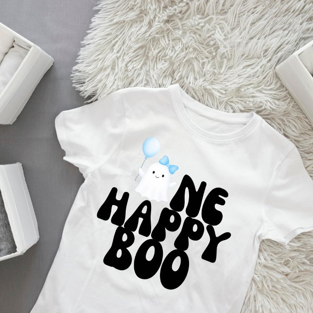 One Happy Boo Boy 1st Birthday Party  Baby T-Shirt (Creator Uploaded)