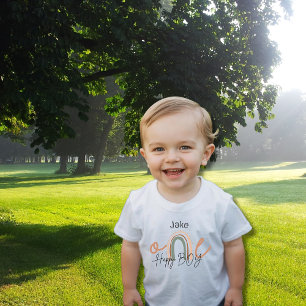 One Happy Boy – Rainbow 1st Birthday Personalised Baby T-Shirt