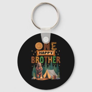 One Happy Brother Camper 1st Birthday Camng Bear  Key Ring