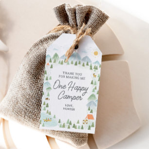 One Happy Camper 1st Birthday Favour Tag