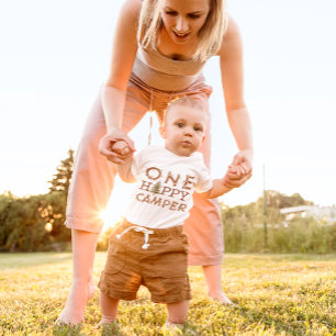 One Happy Camper 1st Birthday Party Baby Bodysuit
