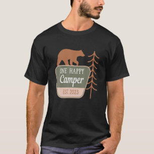 One Happy Camper 1st Birthday Party Camping Outfit T-Shirt