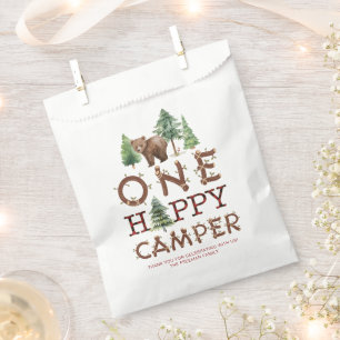 One Happy Camper 1st Birthday Thank You Favour Bag