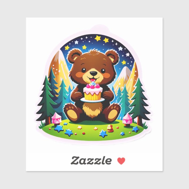 One Happy Camper – Bear Cub's 1st Birthday Adventu (Sheet)