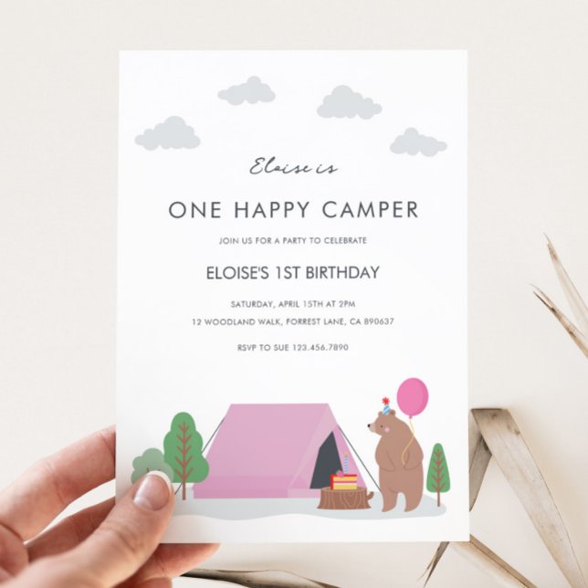 One Happy Camper Birthday Invitation (Creator Uploaded)