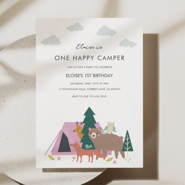 One Happy Camper Birthday Invitation (Creator Uploaded)