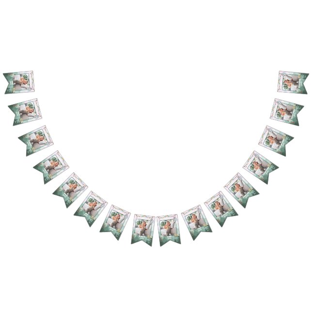 One Happy Camper Birthday Monthly Photo  Bunting (All)