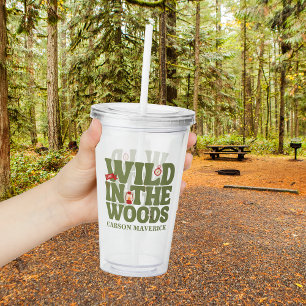 One Happy Camper Boys Birthday Acrylic Tumbler