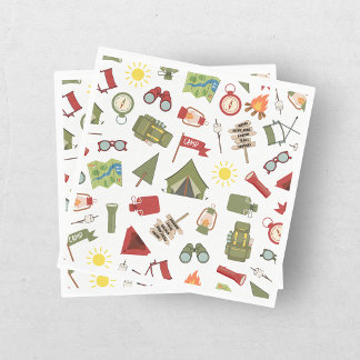 One Happy Camper Boys Birthday Napkin