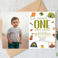 One Happy Camper Camping 1st First Birthday Party