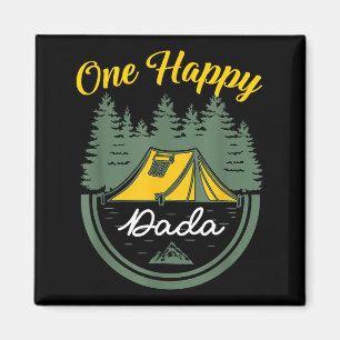 One Happy Camper Dada Birthday Camping Family Matc Magnet