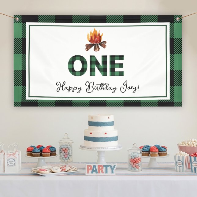 One Happy Camper First Birthday Banner (Creator Uploaded)