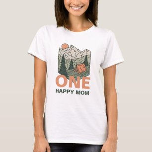 One Happy Camper First Birthday Mom Shirt