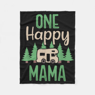 One Happy Camper Happy Mama First Birthday Party C Fleece Blanket