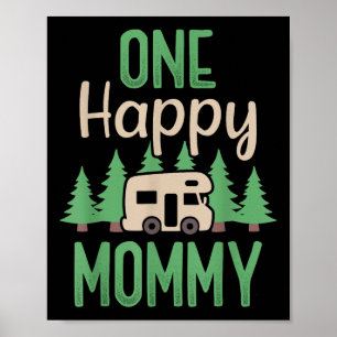 One Happy Camper Happy Mummy First Birthday Party Poster