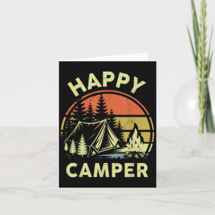 One Happy Camper Toddler Boy Funny Camng Campfire Card
