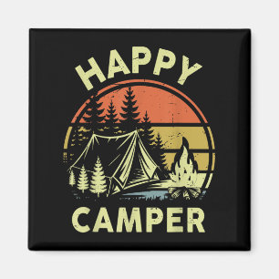 One Happy Camper Toddler Boy Funny Camng Campfire Magnet