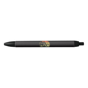 One Happy Camper Toddler Boy Funny Camping Black Ink Pen