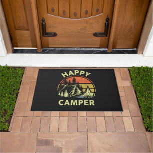 One Happy Camper Toddler Boy Funny Camping Doormat