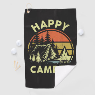 One Happy Camper Toddler Boy Funny Camping Golf Towel