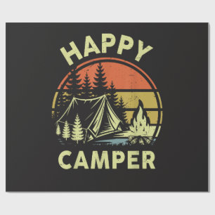 One Happy Camper Toddler Boy Funny Camping Wrapping Paper
