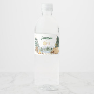 One Happy Camper Water Bottle Labels