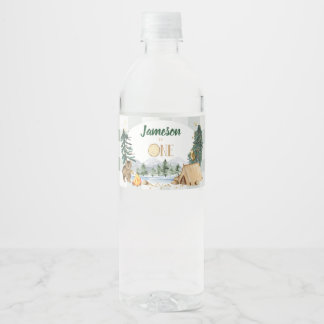 One Happy Camper Water Bottle Labels