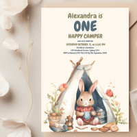 One Happy Camper Wood Boys 1st Birthday