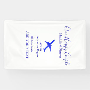 One happy Couple let's adventure begins wedding co Banner