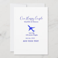 One happy Couple let's adventure begins wedding co