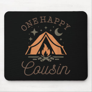 One happy cousin camper 1st birthday camping mouse pad