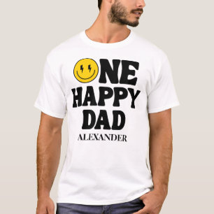 One Happy Dad Matching Birthday T-Shirt
