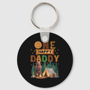 One Happy Daddy Camper 1st Birthday Camng Bear  Key Ring