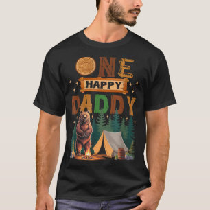 One Happy Daddy Camper 1st Birthday Camng Bear T-Shirt