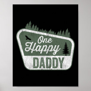 One Happy Daddy Matching Family Birthday Party Cam Poster